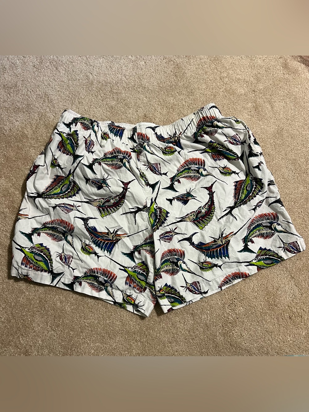 Vintage 90s RARE Chaps Ralph Lauren Swordfish Swim Trunks size large